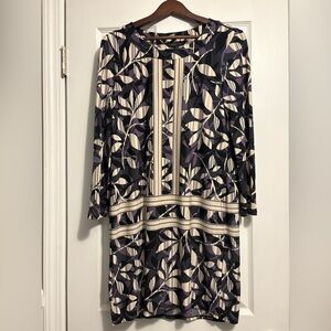 BCBG Calico Knit Shift Dress, MEDIUM